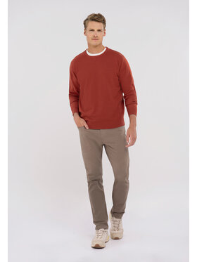 Volcano Volcano Sweter S-RADO Pomarańczowy Regular Fit