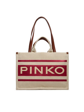Pinko Pinko Torebka Shopper AI 23-24 PLTT 101964 A17K Beżowy