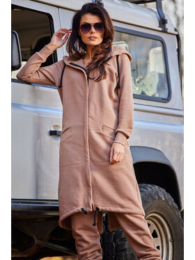 Infinite You Infinite You Bluza M278 Beżowy Basic Fit