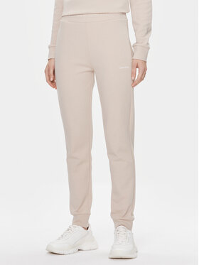 Calvin Klein Calvin Klein Pantaloni da tuta Micro Logo Essential K20K204424 Beige Slim Fit