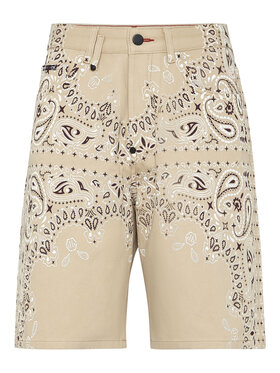 PHILIPP PLEIN PHILIPP PLEIN Pantaloncini di jeans 4395 Beige Regular Fit