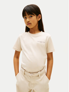 Tommy Hilfiger Tommy Hilfiger T-Shirt KS0KS00661 Beżowy Regular Fit