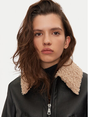 Μπουφάν από απομίμηση δέρματος Sisley φωτογραφία