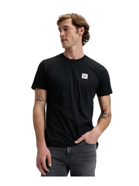 Lee Lee T-shirt WOVEN LABEL TEE Nero Regular Fit