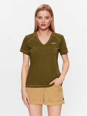 Aeronautica Militare Aeronautica Militare T-Shirt 231TS2094DJ598 Zielony Regular Fit