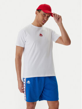 Kappa Kappa Tričko 382J2QW Biela Regular Fit