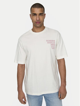 Only & Sons Only & Sons T-krekls Kenny 22028736 Balts Relaxed Fit