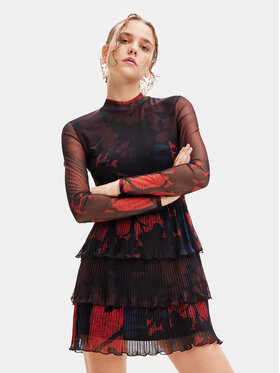 Desigual Desigual Sukienka codzienna 23WWVK78 Czerwony Regular Fit