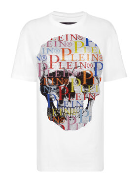 PHILIPP PLEIN PHILIPP PLEIN T-Shirt 2331 Biały Regular Fit