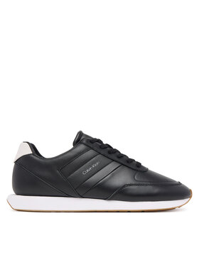Calvin Klein Calvin Klein Sneakersy Retro Runner Lth Tape YM0YM01381 Čierna