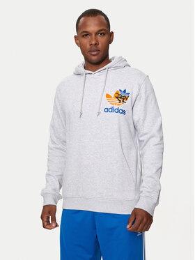 adidas adidas Pulóver Trefoil IS2913 Szürke Regular Fit