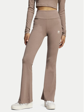 adidas adidas Colanți Essentials JC9023 Bej Flare Fit