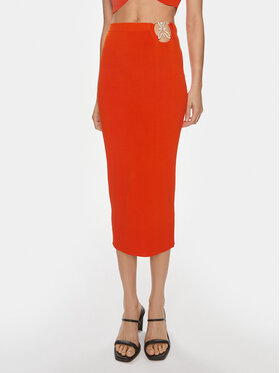 Patrizia Pepe Patrizia Pepe Puzdrová sukňa 2G0974/K021-R825 Oranžová Slim Fit