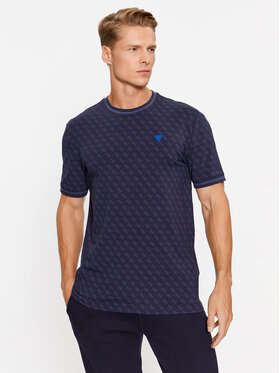 Guess Guess Tricou Z2YI05 J1314 Albastru Regular Fit