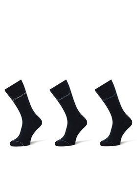 Emporio Armani Emporio Armani Набір 3 пар високих чоловічих шкарпеток EM000554 AF12276 MB154 Cиній