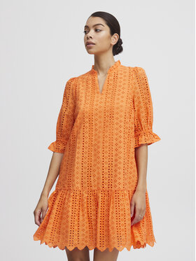 b.young b.young Kleid für den Alltag 20809987 Orange Regular Fit