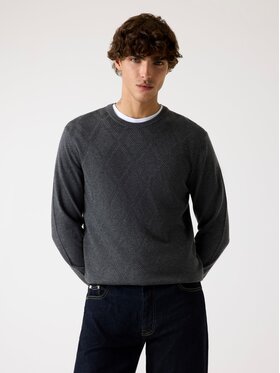 Guess Guess Sweter 179283 Szary Classic Fit