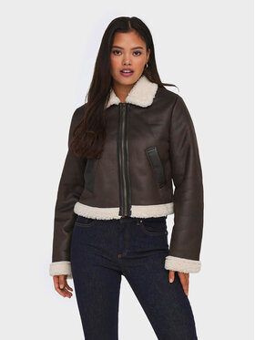 ONLY ONLY Tehisnahast jope Betty 15324138 Pruun Regular Fit