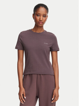 Guess Guess T-Shirt V6RI07 J1314 Tmavě hnědá Regular Fit