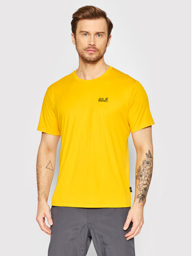 Jack Wolfskin Jack Wolfskin T-shirt technique Tech T 1807071 Jaune Regular Fit