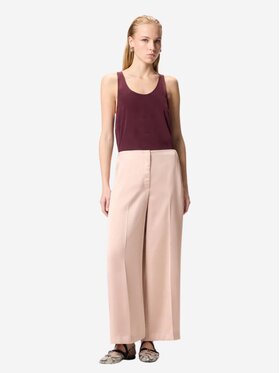 PINKO PINKO Spodnie damskie LIMONCELLO PANTALONE SATIN Różowy Regular Fit