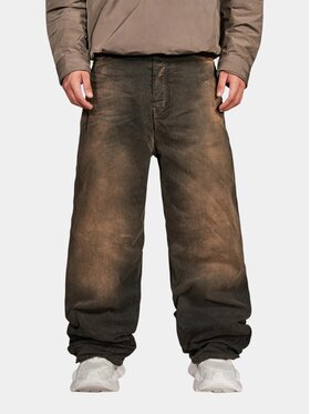 MADE BY SOCIETY MADE BY SOCIETY Spodnie materiałowe Umber - P17391 Brązowy Basic Fit