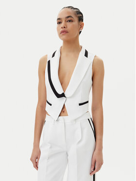 Maryley Maryley Gilet 25EB190/43BN Bianco Regular Fit