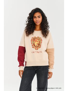 NAOKO NAOKO Mikina True Gryffindor Béžová Regular Fit