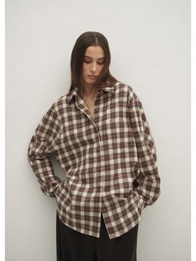 Le Collet Le Collet Koszula DYLAN Czerwony Oversize