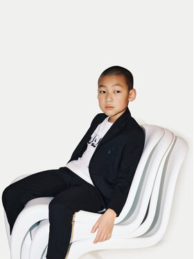 Karl Lagerfeld Kids Karl Lagerfeld Kids Тишърт Z30254 D Бял Regular Fit