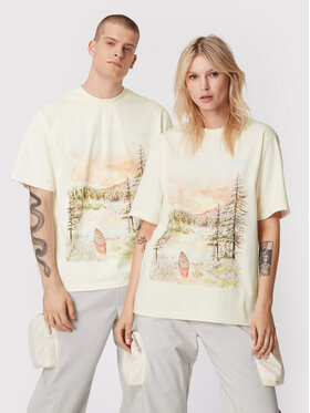 2005 2005 Tričko Unisex 2005 X Leeves „Good Morning” Béžová Regular Fit