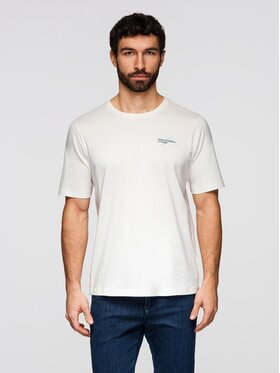 Ombre Ombre T-Shirt OM-TSPT-0258 Biały Regular Fit