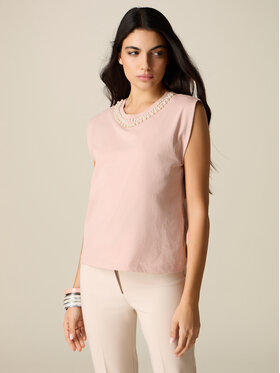 Oltre Oltre Top G00BJ004337N006 Rosa Regular Fit