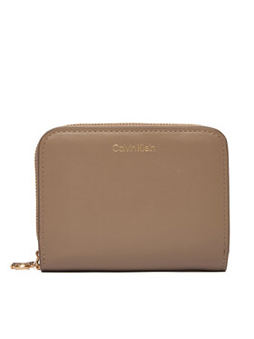 Calvin Klein Calvin Klein Peněženka Ck Medium Flap Zip Around LV04F1075G Béžová
