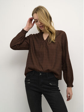 Cream Cream Blúz Crliselin 10611698 Barna Straight Fit