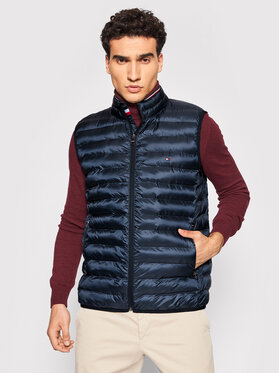 Tommy Hilfiger Tommy Hilfiger Vestă elegantă Core Circular MW0MW18762 Bleumarin Regular Fit