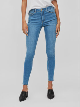 Vila Vila Jeansy Sarah 14084766 Modrá Skinny Fit