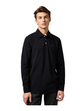 Wrangler Wrangler Polo 112371395 Czarny Regular Fit