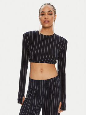 NORMA KAMALI NORMA KAMALI Särkpluus KK1246PLA96642 Tumesinine Regular Fit