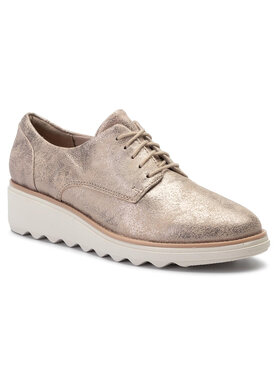 Clarks Clarks Oxfordy Sharon Crystal 261400714 Stříbrná