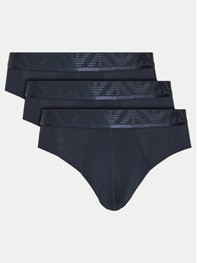 Emporio Armani Underwear Emporio Armani Underwear Sada 3 kusů slipů EM000258 AF10780 MB139 Tmavomodrá
