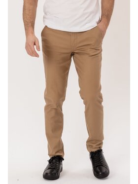 TeeShoppen TeeShoppen Chinosy 'Perform Collection' Beżowy Slim Fit