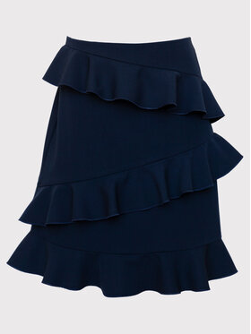 SLY SLY Spódnica 3S-302B Granatowy Comfortable Fit