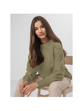 Outhorn Outhorn Sweter OTHAW22TSWEF003-43S Zielony Oversize
