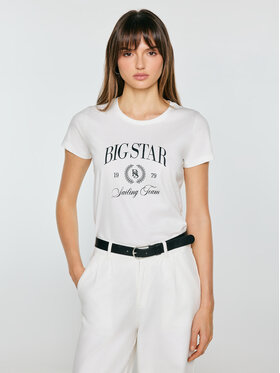 BIG STAR BIG STAR T-Shirt RATTA Biały Basic Fit