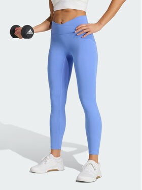 adidas adidas Legginsy 158041 Błękitny Fitted Fit