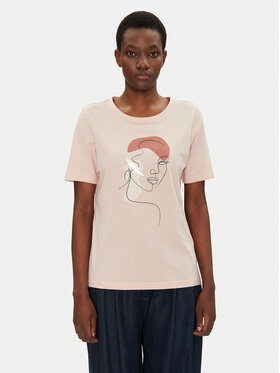 Fransa Fransa T-Shirt 20615408 Rosa Regular Fit