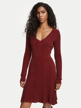 Guess Guess Rochie tricotată W6BK31 Z1443 Vișiniu Regular Fit