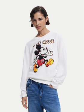 Desigual Desigual Bluza Avery Mickey 25SWSK45 Écru Regular Fit