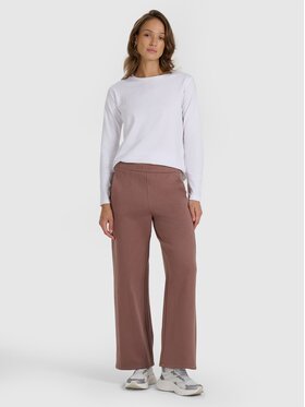 4F 4F Παντελόνι φόρμας 4FRAW25TTROF1614-82S Καφέ Regular Fit